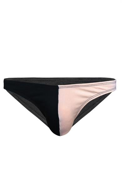 Erkek Siyah Pembe Pamuklu Klasik Slip Külot