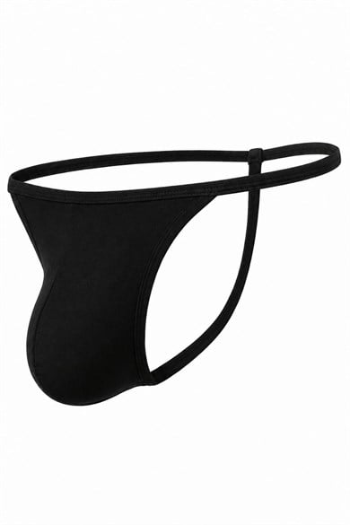 Erkek Fantezi Siyah Pamuklu String
