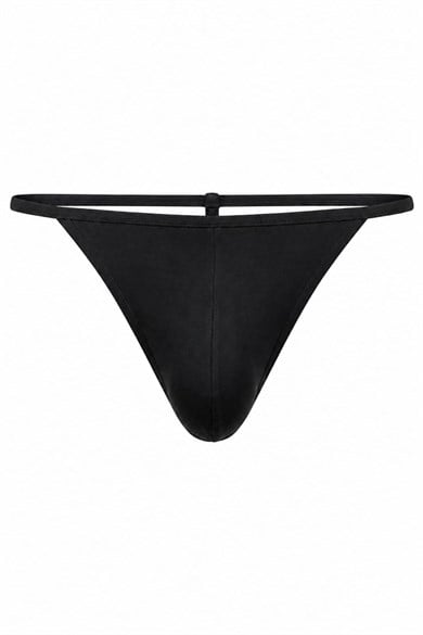 Erkek Fantezi Siyah Pamuklu String