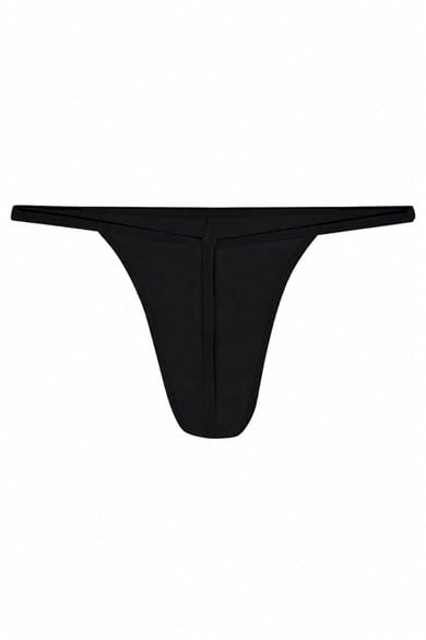 Erkek Fantezi Siyah Pamuklu String