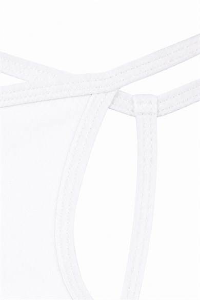 Erkek Fantezi Beyaz Pamuklu String