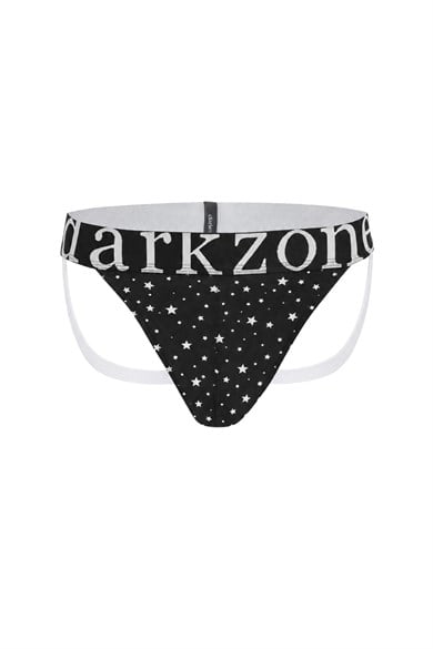 Erkek Fantezi Arkası Açık Yıldız Desenli Jockstrap