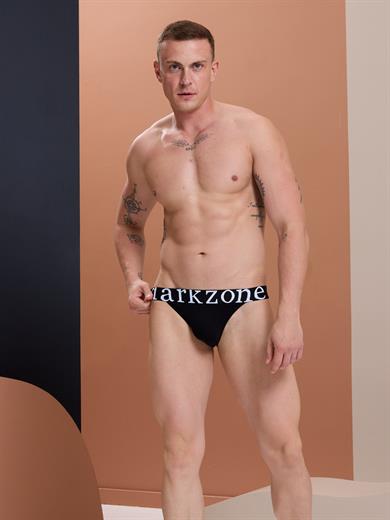Geniş Lastikli Siyah Erkek Slip Külot - DZN6151