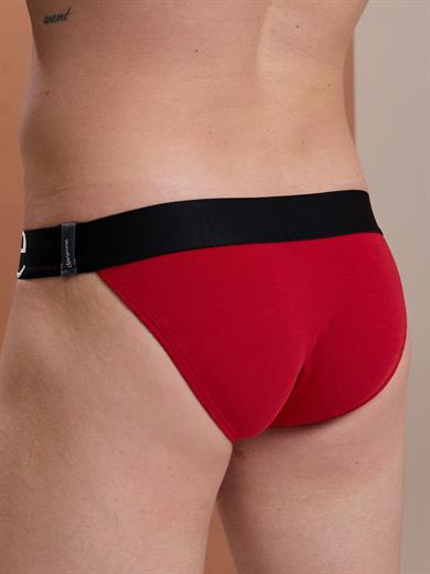 Geniş Lastikli Kırmızı Erkek Slip Külot  - DZN6156