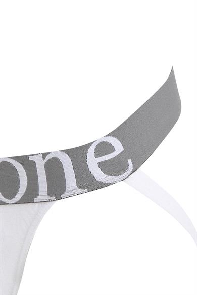 Fantezi Arkası Açık Beyaz Erkek Jockstrap-DZN6852