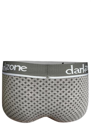 Desenli Gri Hipster Erkek Slip - DZN6128