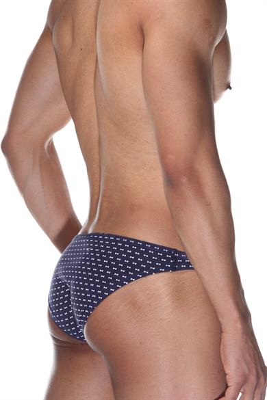 Desenli Lacivert Erkek Slip - DZN6467