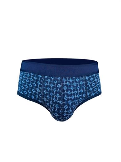 Desenli Lacivert Hipster Erkek Slip - DZN6123