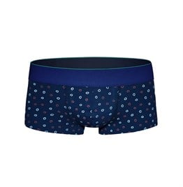 Desenli Lacivert Kısa Boxer - DZN2450