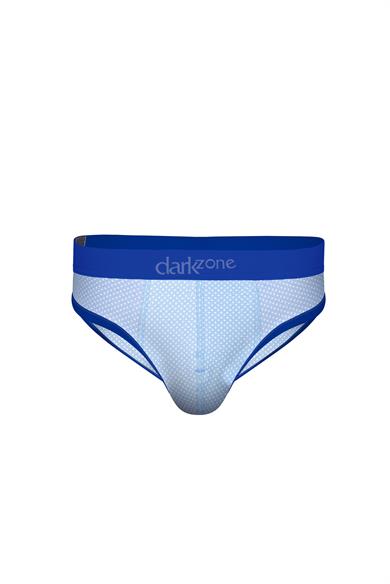 Desenli Mavi Hipster Erkek Slip - DZN6129