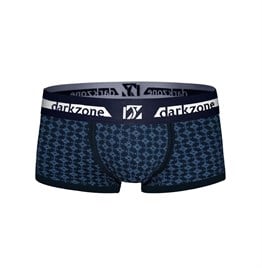 Biyeli Desenli Lacivert Erkek Boxer - DZN3218