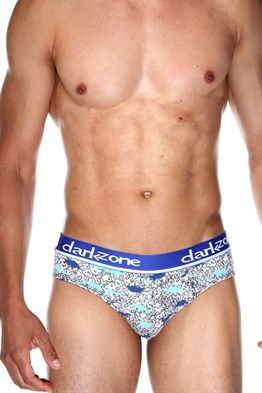 Lastikli Dinazor Desenli Erkek Slip - DZN6384