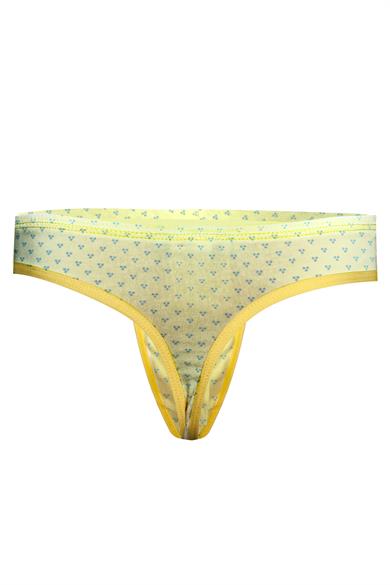 Desenli Sarı Erkek Tanga - DZN6638