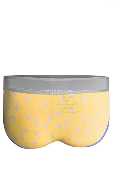 Desenli Sarı Hipster Erkek Slip - DZN6126