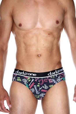 Lastikli Kovboy Desenli Erkek Slip - DZN6383
