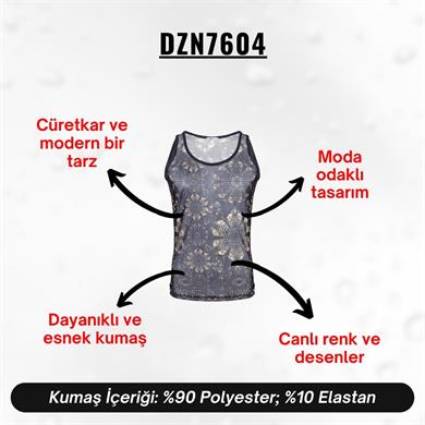 Desenli Transparan Erkek Atlet - DZN7604