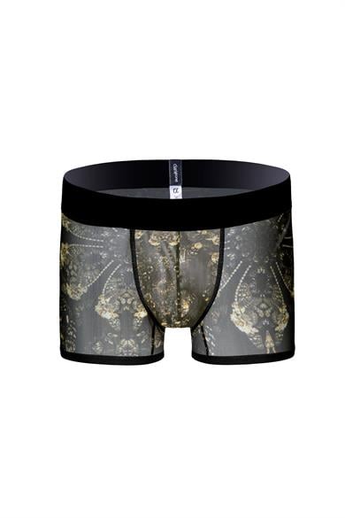 Desenli Transparan Erkek Kısa Boxer - DZN3254
