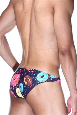 Donuts Desenli Erkek Slip (Dijital Baskılı) - DZN6063