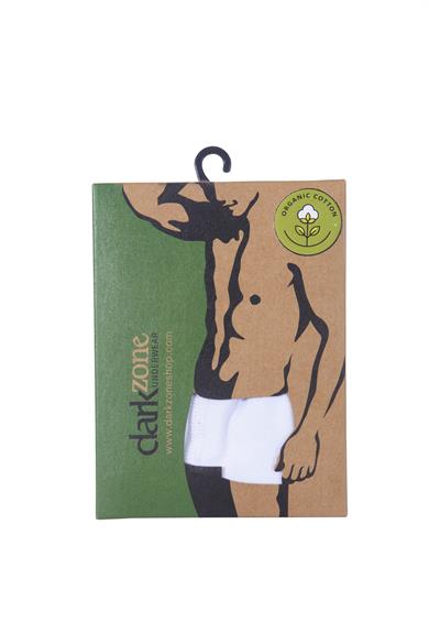 Erkek Beyaz Organik Pamuk Boxer - DZN2152