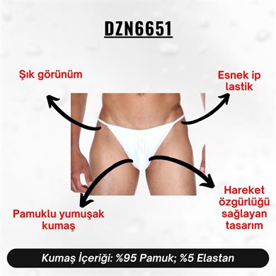 Erkek Beyaz String - DZN6651