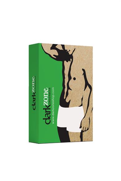 Erkek Boxer Beyaz Pamuklu - DZN2702