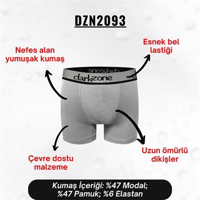 Erkek Gri Modal Boxer - DZN2093