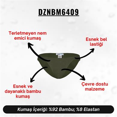 Erkek Haki Bambu Slip - DZNBM6409