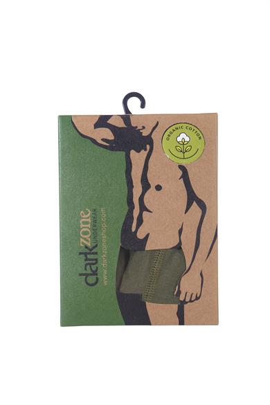 Erkek Haki Organik Pamuk Boxer - DZN2158