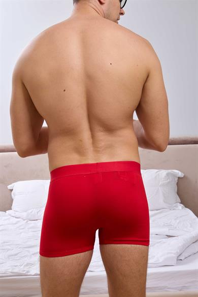 Erkek Kırmızı Bambu Boxer - DZNBM2006