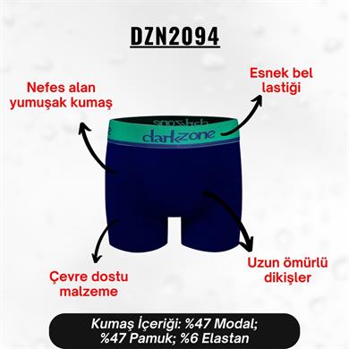 Erkek Lacivert Modal Boxer - DZN2094