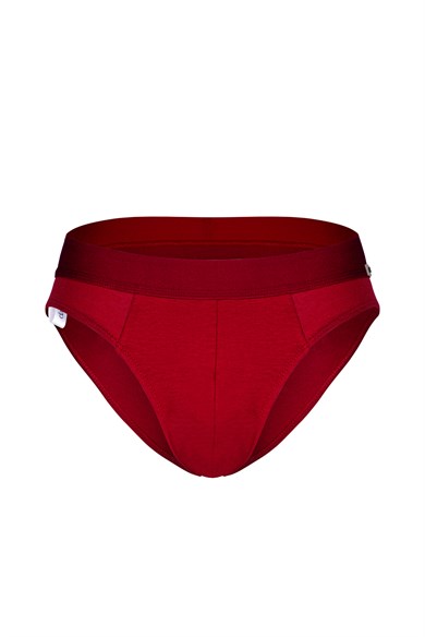 Erkek Lastikli Bordo Bambu Slip - DZNBM6307