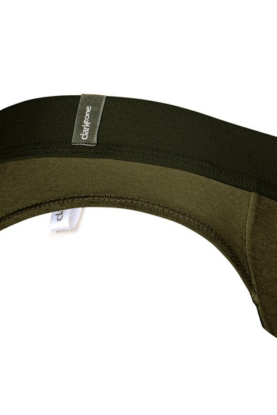 Erkek Lastikli Haki Bambu Slip - DZNBM6309