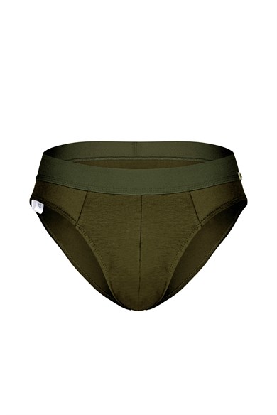 Erkek Lastikli Haki Bambu Slip - DZNBM6309