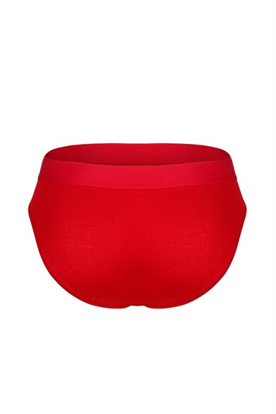 Erkek Lastikli Kırmızı Bambu Slip - DZNBM6306