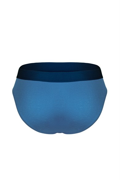 Erkek Lastikli Mavi Bambu Slip - DZNBM6305