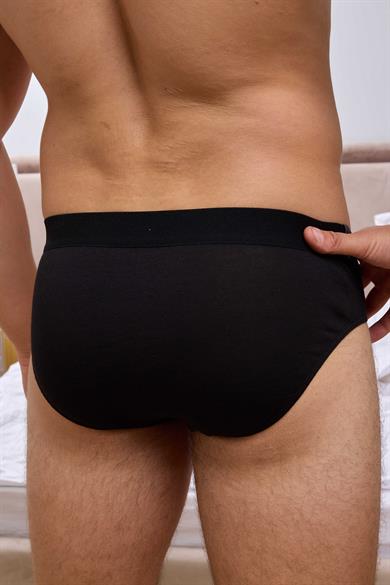 Erkek Lastikli Siyah Bambu Slip - DZNBM6301