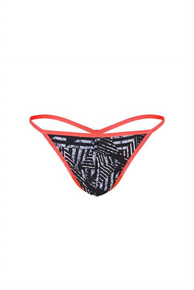 Erkek Neon Lastikli Desenli String - DZN6681