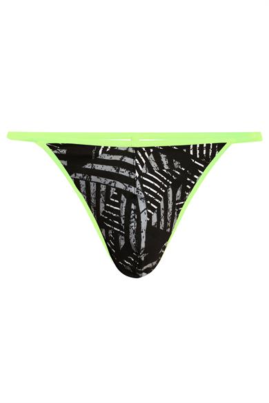 Erkek Neon Lastikli Desenli String - DZN6681