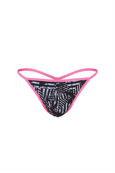 Erkek Neon Lastikli Desenli String - DZN6681
