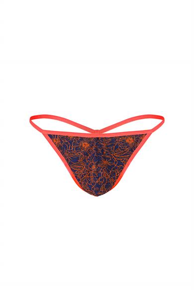 Erkek Neon Lastikli Desenli String - DZN6685