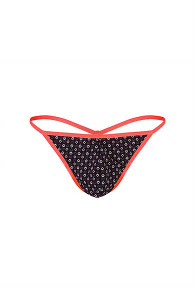 Erkek Neon Lastikli Desenli String - DZN6679