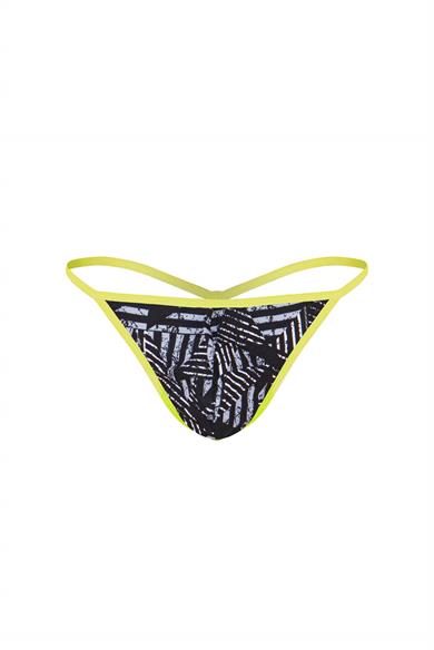 Erkek Neon Lastikli Desenli String - DZN6681