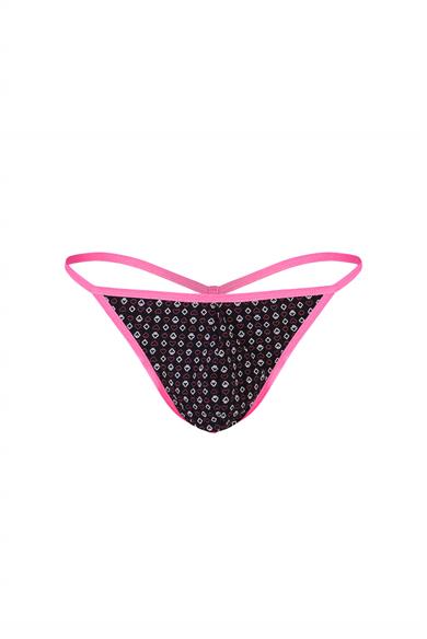 Erkek Neon Lastikli Desenli String - DZN6679