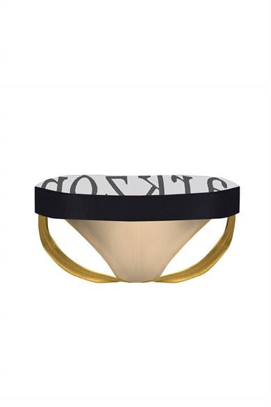 Erkek Sarı Deri Jockstrap - DZN6798