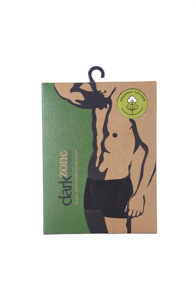 Erkek Siyah Organik Pamuk Boxer - DZN2151