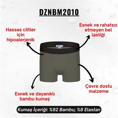 Erkek Yeşil Bambu Boxer - DZNBM2010
