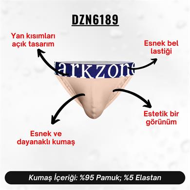 Geniş Lastikli Ten Rengi Erkek Slip Külot - DZN6189