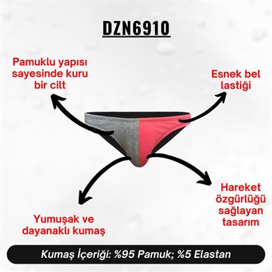 Gri Pembe Erkek Slip - DZN6910