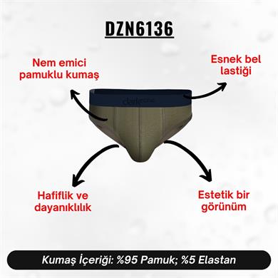 Haki Hipster Erkek Slip - DZN6136