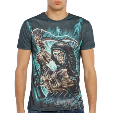 İskelet Desenli 3d Tişört - DZN8316